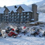 snowmobile tours at kicking horse resort