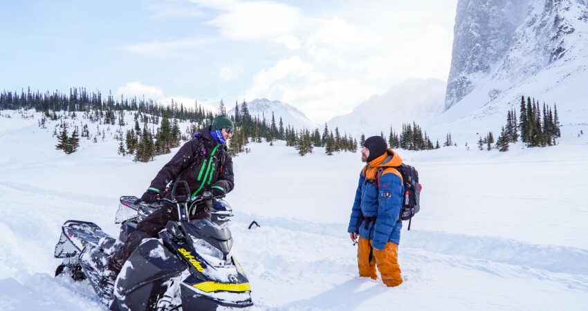 snowmobile tour Golden BC