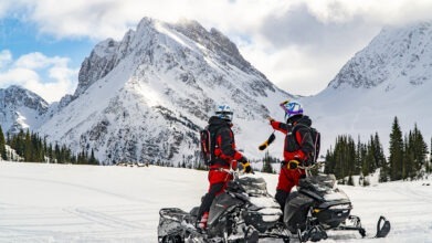snowmobile tours banff