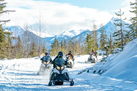 Kicking Horse Resort snowmobile tours