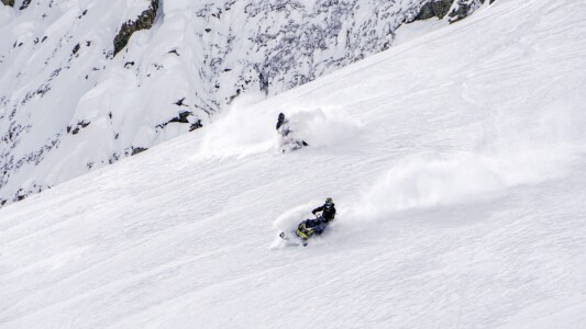 Backcountry Snowmobile tour Golden BC